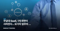 주담대 SaaS, 1개 화면이 사라진다... 모기지 업무의 새 규칙