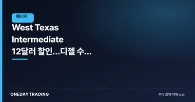 West Texas Intermediate 12달러 할인…디젤 수출 금지의 역설