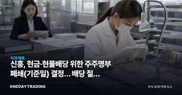 신흥, 현금·현물배당 위한 주주명부 폐쇄(기준일) 결정… 배당 절차 본격화