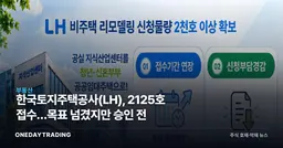 한국토지주택공사(LH), 2125호 접수…목표 넘겼지만 승인 전