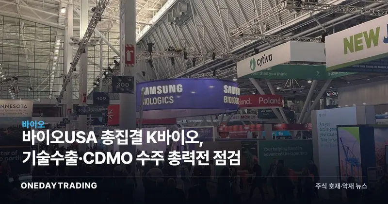 바이오USA 총집결 K바이오, 기술수출·CDMO 수주 총력전 점검