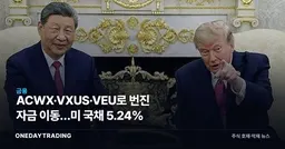 ACWX·VXUS·VEU로 번진 자금 이동…미 국채 5.24%