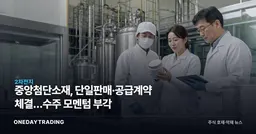 중앙첨단소재, 단일판매·공급계약 체결…수주 모멘텀 부각