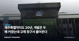 제주특별자치도 20년, 개발은 두 배 커졌는데 규제 청구서 돌아온다