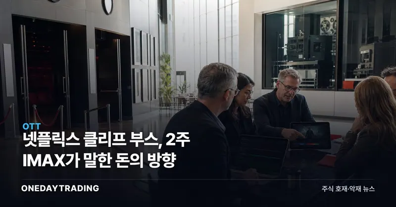 넷플릭스 클리프 부스, 2주 IMAX가 말한 돈의 방향