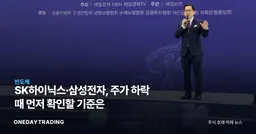 SK하이닉스·삼성전자, 주가 하락 때 먼저 확인할 기준은