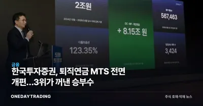 한국투자증권, 퇴직연금 MTS 전면 개편…3위가 꺼낸 승부수