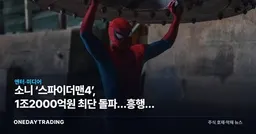 소니 ‘스파이더맨4’, 1조2000억원 최단 돌파…흥행이 실적으로 번질 조건