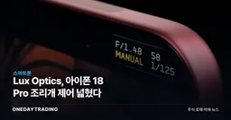 Lux Optics, 아이폰 18 Pro 조리개 제어 넓혔다