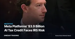Meta Platforms’ $3.9 Billion AI Tax Credit Faces IRS Risk