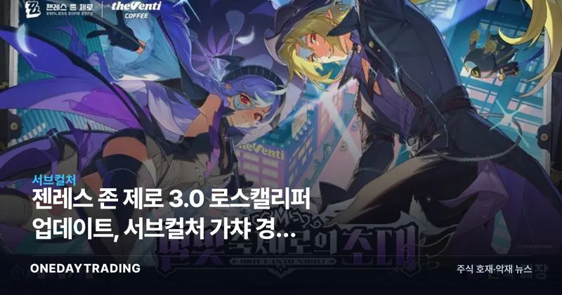 젠레스 존 제로 3.0 로스캘리퍼 업데이트, 서브컬처 가챠 경쟁 재점화