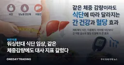 워싱턴대 식단 임상, 같은 체중감량에도 대사 지표 갈렸다