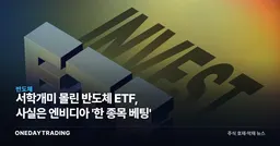 서학개미 몰린 반도체 ETF, 사실은 엔비디아 '한 종목 베팅'