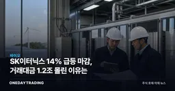 SK이터닉스 14% 급등 마감, 거래대금 1.2조 몰린 이유는