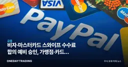 비자·마스터카드 스와이프 수수료 합의 예비 승인, 가맹점·카드주 영향은