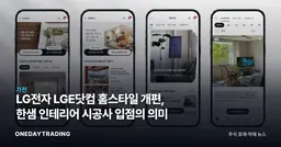 LG전자 LGE닷컴 홈스타일 개편, 한샘 인테리어 시공사 입점의 의미