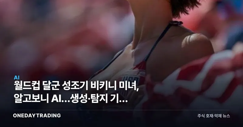 월드컵 달군 성조기 비키니 미녀, 알고보니 AI…생성·탐지 기술 시험대
