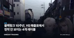 블랙핑크 10주년, YG 매출표에서 정작 안 보이는 4개 레이블