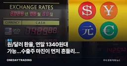 원/달러 환율, 연말 1340원대 가능…수출주 마진이 먼저 흔들리는 이유