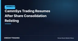 CammSys Trading Resumes After Share Consolidation Relisting