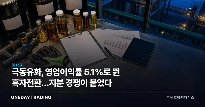 극동유화, 영업이익률 5.1%로 뛴 흑자전환…지분 경쟁이 붙었다
