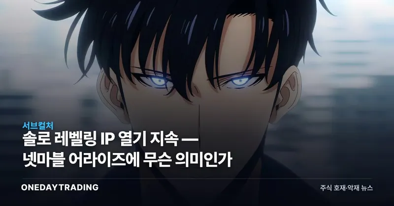 솔로 레벨링 IP 열기 지속 — 넷마블 어라이즈에 무슨 의미인가
