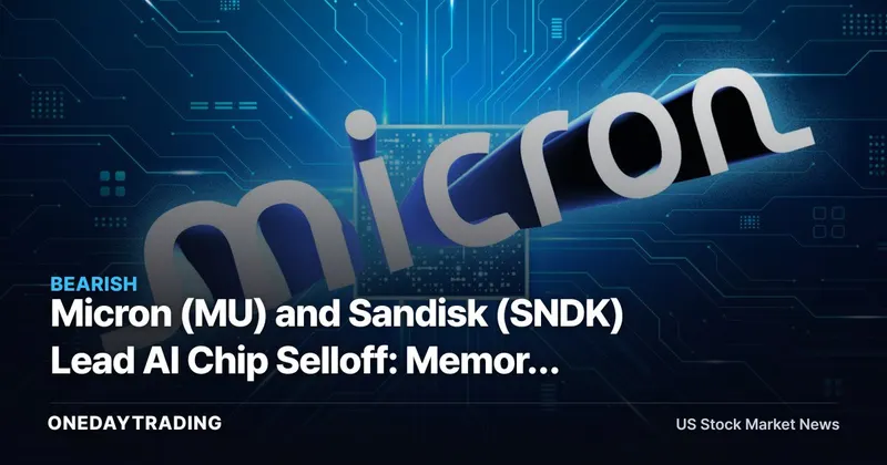 Micron (MU) and Sandisk (SNDK) Lead AI Chip Selloff: Memory Stocks Hit a Gut-Check