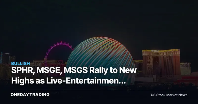 SPHR, MSGE, MSGS Rally to New Highs as Live-Entertainment Demand Reprices Venue Stocks