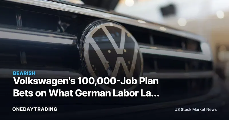 Volkswagen's 100,000-Job Plan Bets on What German Labor Law May Not Allow