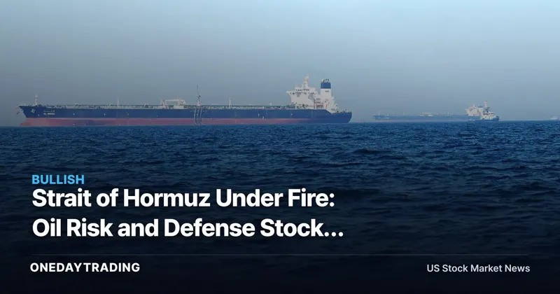 Strait of Hormuz Under Fire: Oil Risk and Defense Stocks Surge as Iran-U.S. Escalation Halts Talks