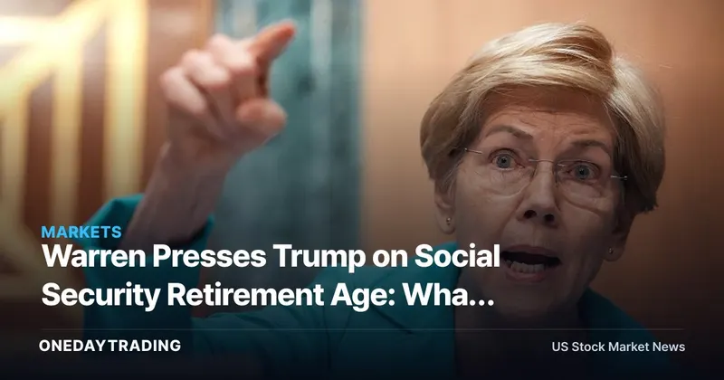 Warren Presses Trump on Social Security Retirement Age: What Reform Risk Means for Investors