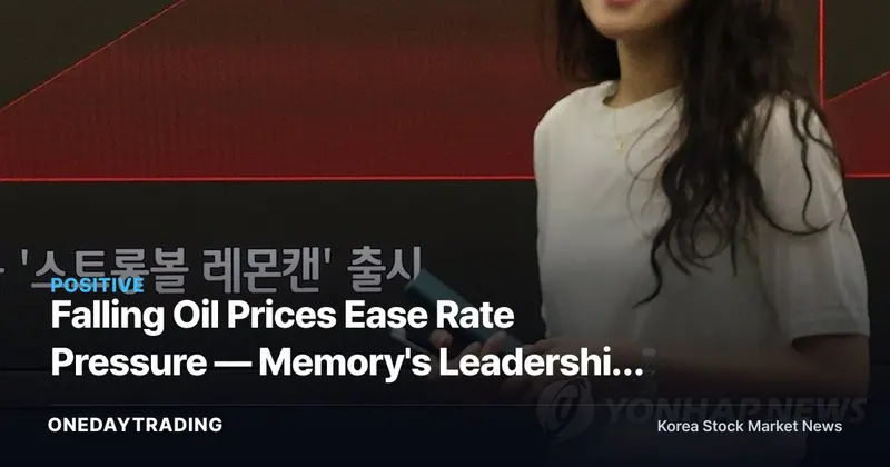 Falling Oil Prices Ease Rate Pressure — Memory's Leadership Hopes Pivot to SK Hynix ADRs
