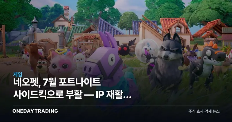 네오펫, 7월 포트나이트 사이드킥으로 부활 — IP 재활용 전쟁의 단면