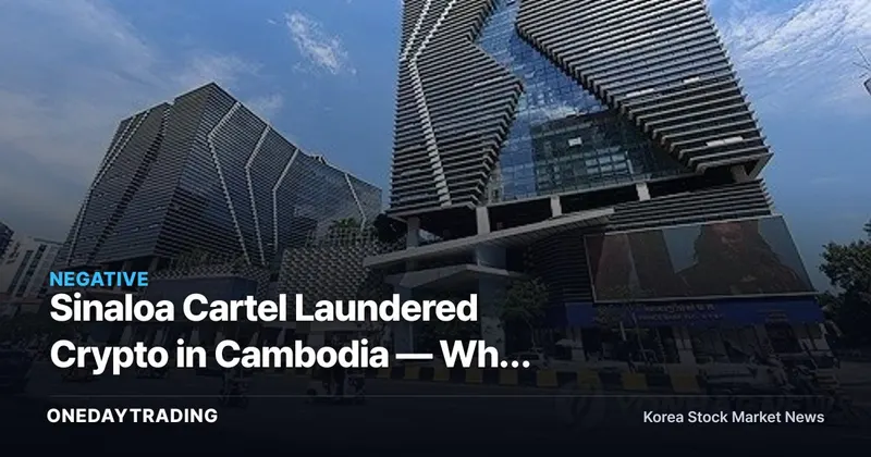 Sinaloa Cartel Laundered Crypto in Cambodia — Why Stablecoins Were the Weak Link