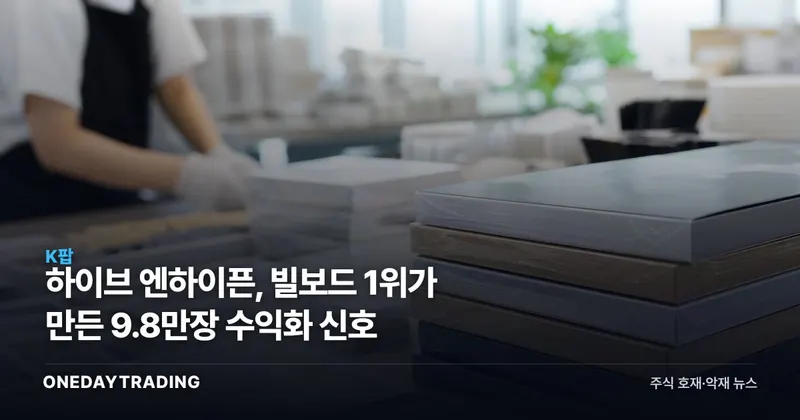 하이브 엔하이픈, 빌보드 1위가 만든 9.8만장 수익화 신호