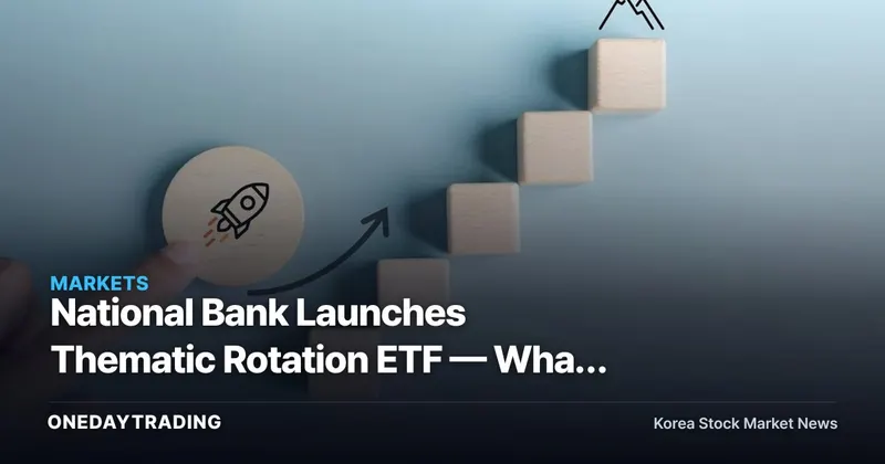 National Bank Launches Thematic Rotation ETF — What It Signals for Thematic Investing in Korea