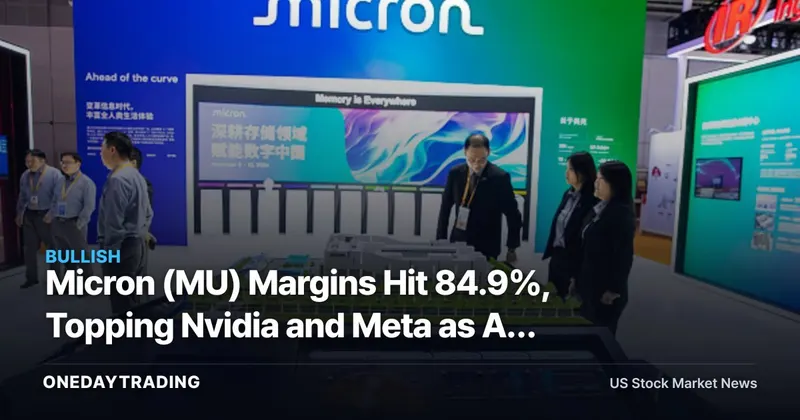 Micron (MU) Margins Hit 84.9%, Topping Nvidia and Meta as AI Memory Squeeze Bites
