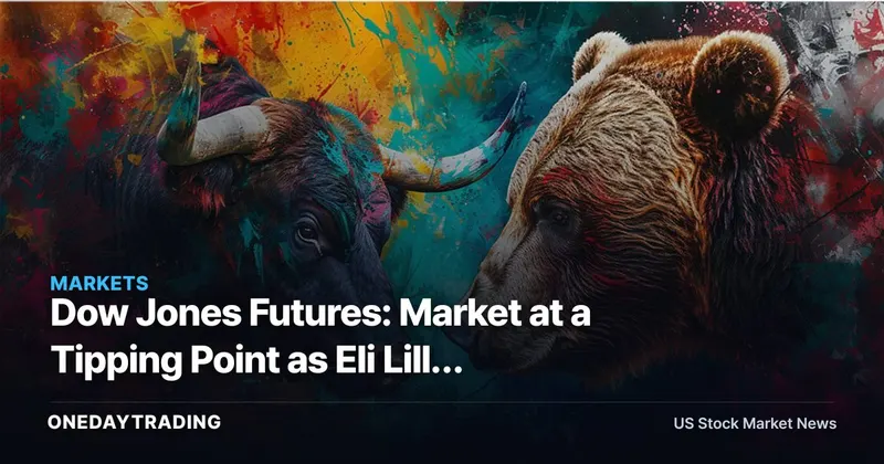 Dow Jones Futures: Market at a Tipping Point as Eli Lilly Soars, Tesla Earnings Loom
