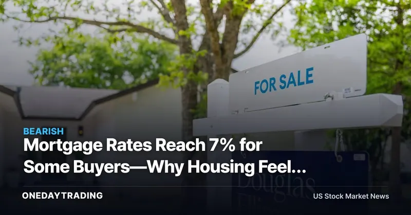 Mortgage Rates Reach 7% for Some Buyers—Why Housing Feels the Squeeze
