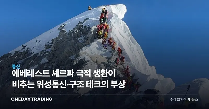 에베레스트 셰르파 극적 생환이 비추는 위성통신·구조 테크의 부상