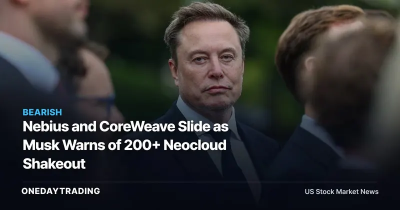 Nebius and CoreWeave Slide as Musk Warns of 200+ Neocloud Shakeout