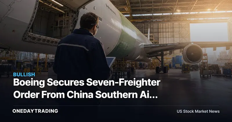Boeing Secures Seven-Freighter Order From China Southern Air Logistics (BA)