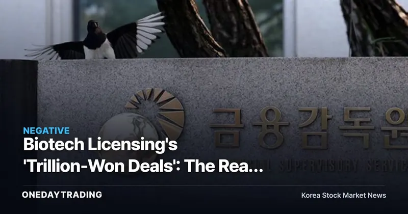 Biotech Licensing's 'Trillion-Won Deals': The Real Upfront Payment Is Now Disclosed in Numbers