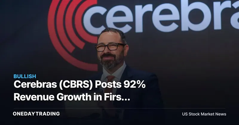 Cerebras (CBRS) Posts 92% Revenue Growth in First Earnings Since May Nasdaq IPO