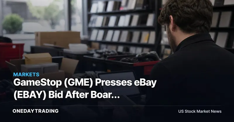 GameStop (GME) Presses eBay (EBAY) Bid After Board Rejection: What Investors Should Watch