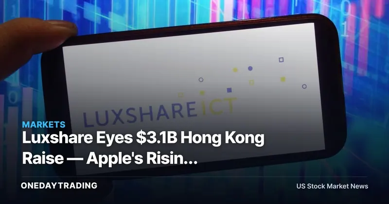 Luxshare Eyes $3.1B Hong Kong Raise — Apple's Rising Assembler Signals a Major Capacity Bet