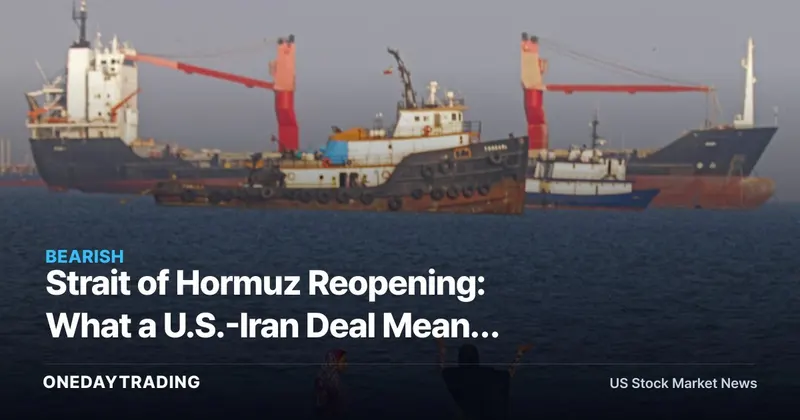 Strait of Hormuz Reopening: What a U.S.-Iran Deal Means for Oil, Tankers (XOM, CVX, FRO)