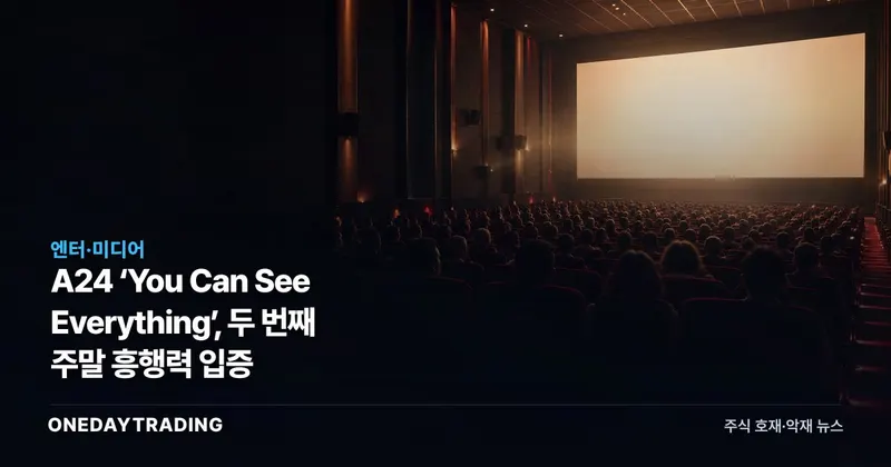 A24 ‘You Can See Everything’, 두 번째 주말 흥행력 입증