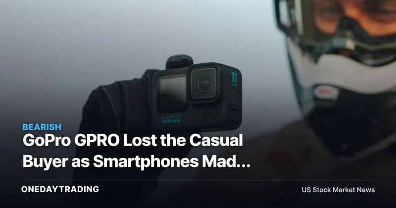 GoPro GPRO Lost the Casual Buyer as Smartphones Made Action Cameras Niche