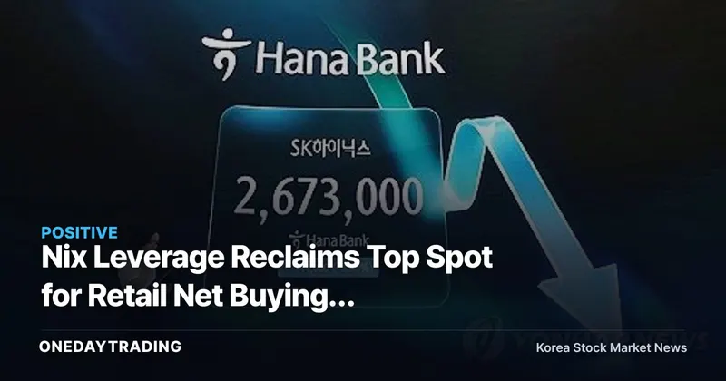 Nix Leverage Reclaims Top Spot for Retail Net Buying, Signaling Renewed Bets on SK Hynix